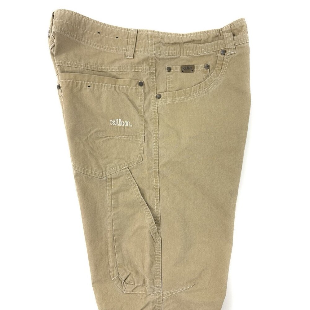 Kuhl Revolvr Pants Mens Size 32x31 Vintage Patina Dye Outdoor Hiking Work Khaki